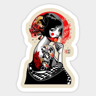 Geisha Pop Sticker